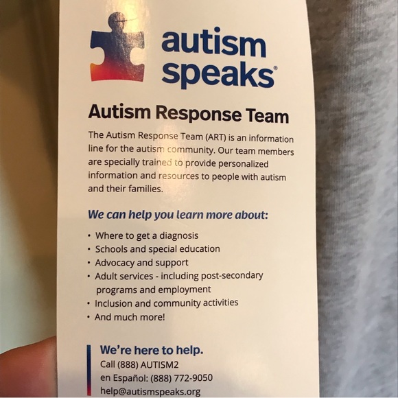 Gray short sleeve Autism T-shirt.   NWT  SIZE Large. UNISEX - Picture 6 of 8